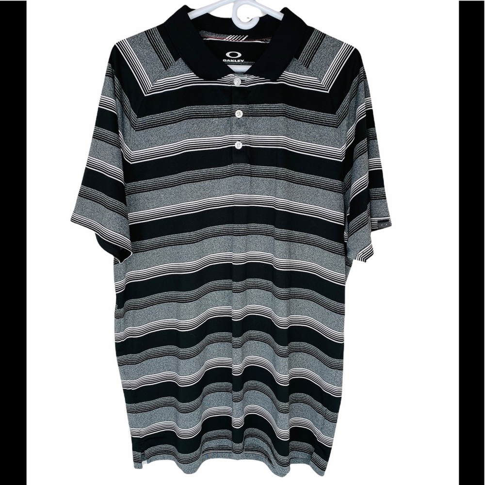 Oakley Hydrolix Men’s XL Polo Shirt Striped